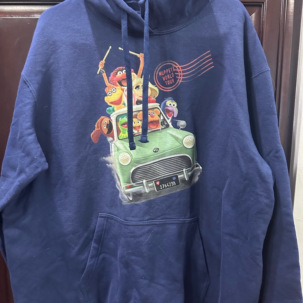 Port and Company Blue Sweatshirt Vibrant Graphic Design
